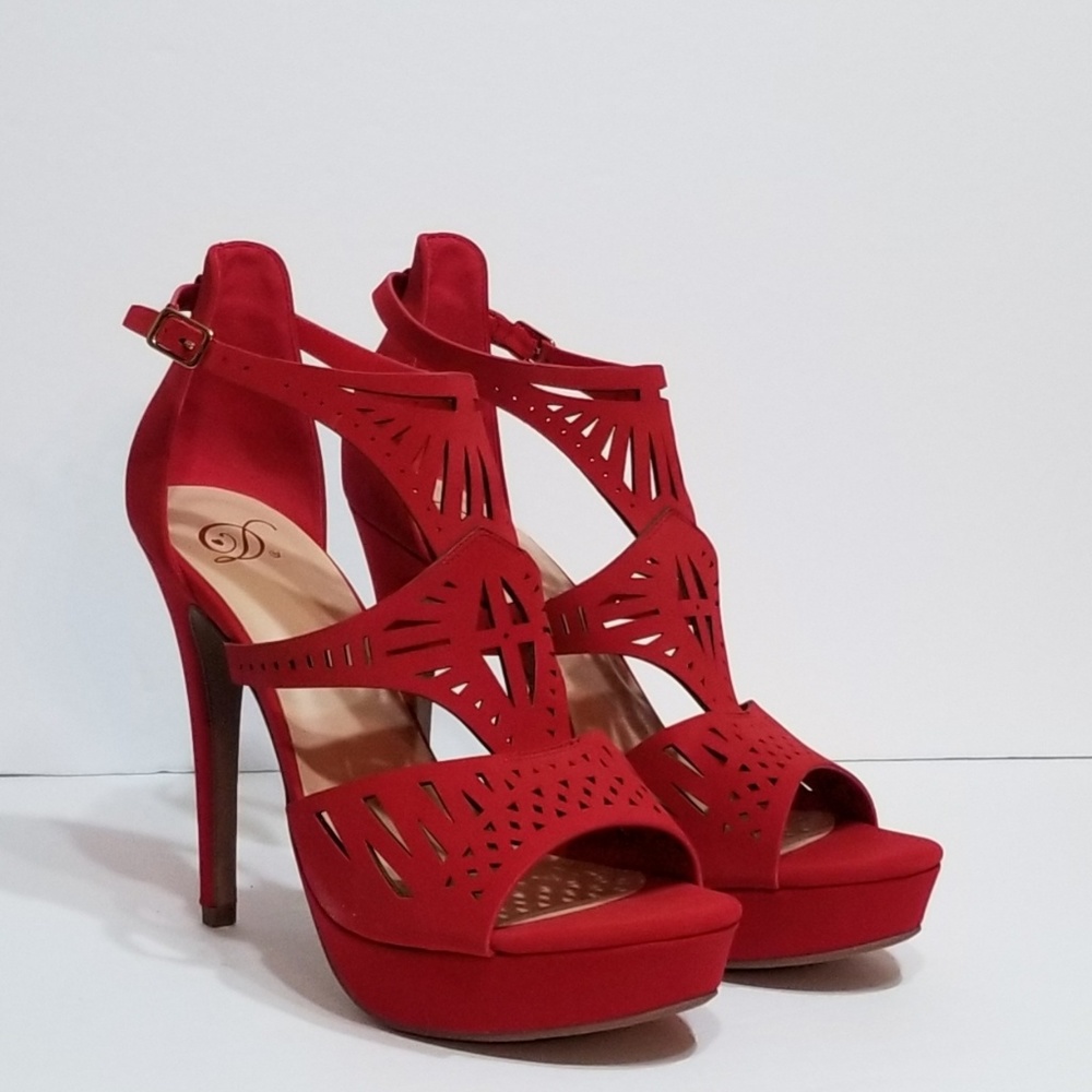 Red Stiletto Sandal - Picture 3 of 8